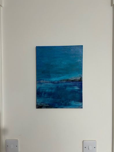 Seascape abstract painting