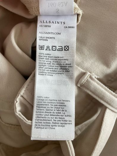 Allsaints shorts size S