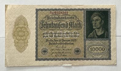 Germany 10000 Mark 1922 Banknote