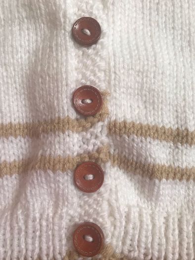 Baby Cardigan and Hat - Hand Knitted 3 to 6 months
