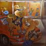 1988 Disco Ted framed foil art Image 2