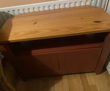 Wooden corner TV unit perfect condition