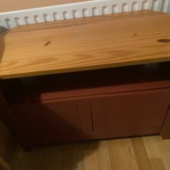 Wooden corner TV unit perfect condition