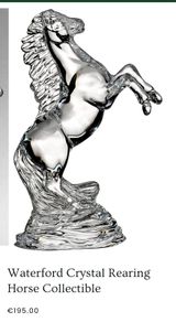3 x Waterford Crystal Rearing Horse