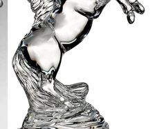 3 x Waterford Crystal Rearing Horse