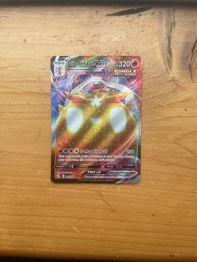 Cinderace Vmax whit  free counterfeit card