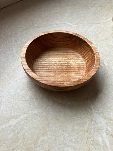 Turned wooden bowls