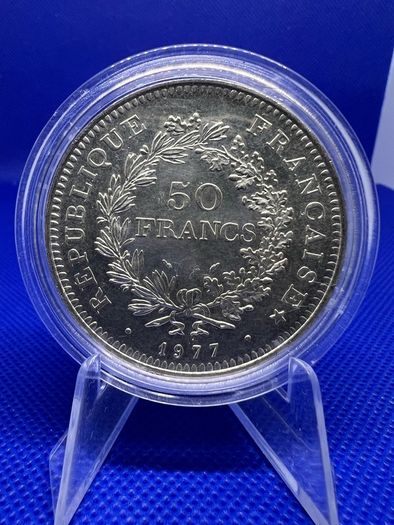 1977 France 50 francs Hercules large coin x 2