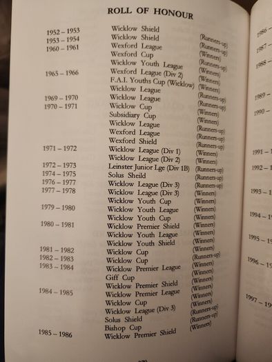 All For A Game.  A History Of  Arklow Town Football  Club 1948 -1998. Large Volume  First Edition Paperback In Very Good Condition.
