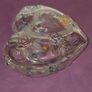 German made Walther Glass  Heart Shaped Trinket Bowl Image 8