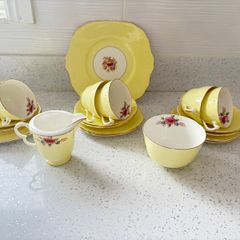 Balfour Bone China 21 Tea Set Royal Crown Pottery