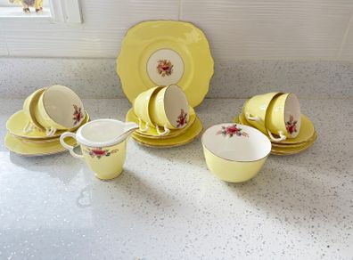 Balfour Bone China 21 Tea Set Royal Crown Pottery