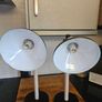 Black & beech Wood Lamp Pair Image 7