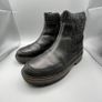 Clarks Girls PRAGUE TOP K Black Leather Ankle Boots - SZ 2 Image 2