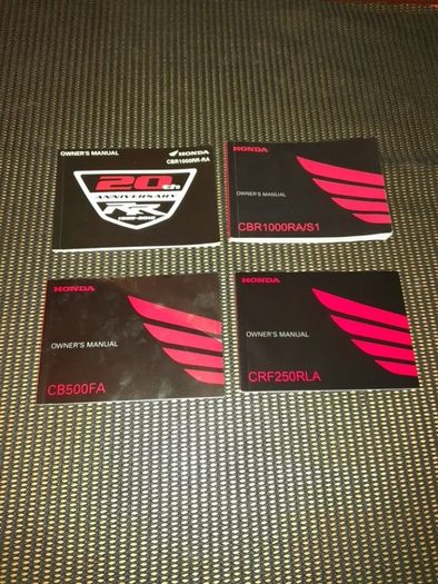 Motorcycle Owner's Manuals