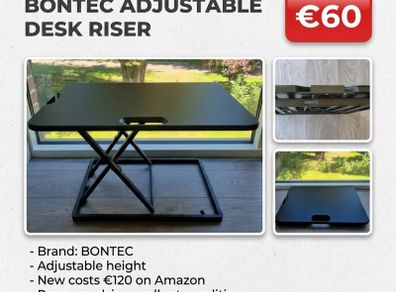 Desk rises - adjustable - BONTEC