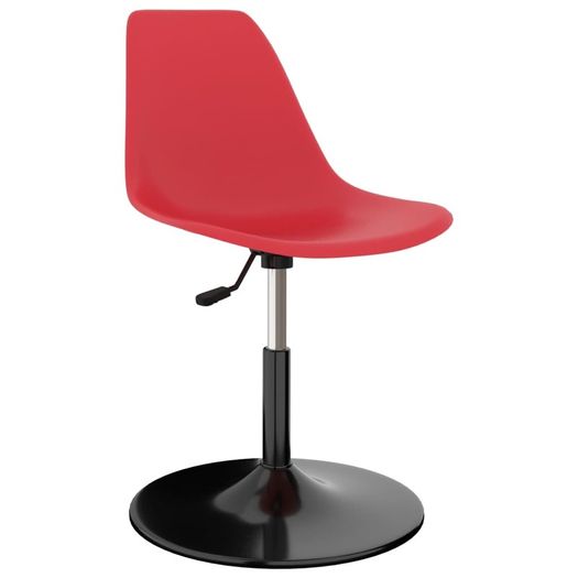 Swivel Dining Chairs 6 pcs Red PP