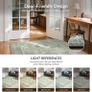 Living Room Rug Without Plush, Washable Kitchen Rug, Non-Slip Rug, Bedroom Hallway, Desk Chair Mat, Dining Room, Green, 120 x 170 cm Image 7