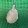 Handmade sterling silver and rose quartz pendant on 18inch chain Image 4