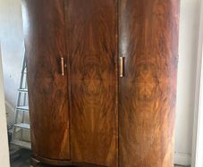 antique walnut wardrobe 1930s