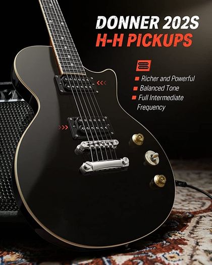 LP Electric Guitar Kit Full Size Guitar Starter Set 39 Inch Solid Body with Bag, Strap, Cable (FREE SHIPPING)