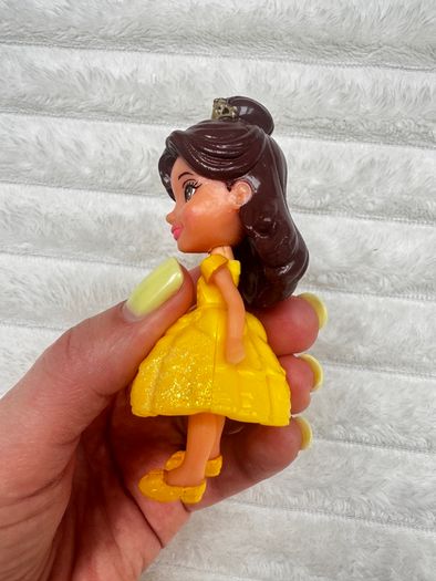 Disney Princess Posable Mini Belle Princess Doll approx. 9 cm. Used Please see photos