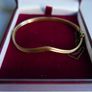 Vintage  14k Yellow Gold Plated  Bangle Bracelet Image 2