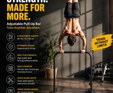 Adjustable Freestanding Pull-Up & Calisthenics Bar