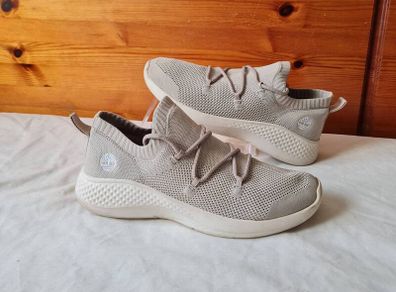 Timberland flyroam go Oxford knit Size 7 eu 40 beige in excellent condition