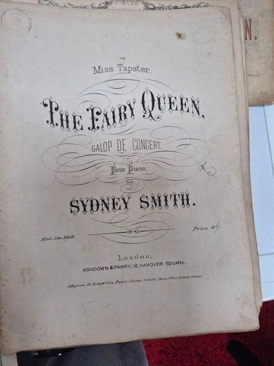Victorian Music Sheet