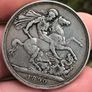 8 x Silver Victoria Crowns rare dates Image 6