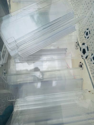 50 Clear Perspex Plastic Slat Wall Shelf - Shoes Display - Suits Many Uses