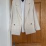 Womens  cream blazer River Island Boucle jacket Image 2