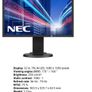 NEC Multisync E223W Monitor Image 2