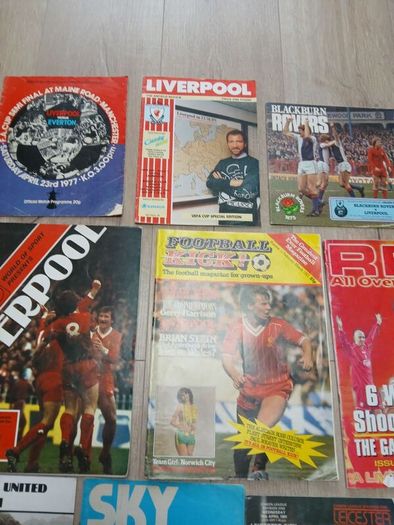 football program lot all Liverpool fc related