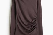 Draped silk blend top size XS