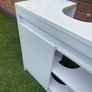 White Vanity unit for Bathroom Basin Image 4