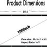 100 inch Projector Screen 16:9 HD Foldable for Home Theater Cinema Indoor Outdoor MULTIPLE SIZES AVAILABLE Image 4