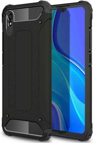 Black Shockproof Armour Case For Xiaomi Redmi 9AT Hybrid Back Cover