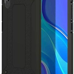Black Shockproof Armour Case For Xiaomi Redmi 9AT Hybrid Back Cover