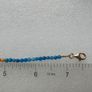 925 Sterling Silver Beaded bracelet with blue and orange stones Image 10