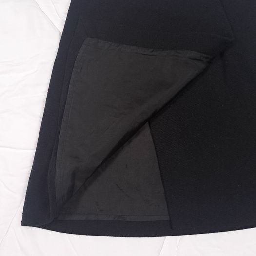 Maje Black Double Breasted High Waisted A-Line Wool Mini Skirt 8UK/36EU