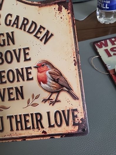 Metal sign