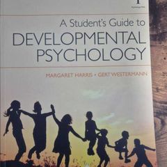 A Student's Guide to Developmental Psychology - Harris & Westermann