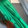 PLT satin green summer dress with drophem size 10 Image 2