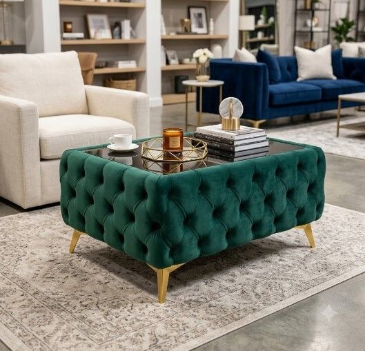 Chesterfield Coffee Table Rectangle 83x63x45