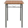 5 Piece Dining Set MDF and Steel Brown Image 7