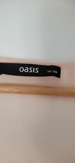 OASIS blush symmetrial layered top Sz 14