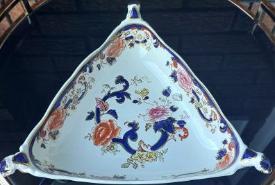 Rare Mason's "Blue Mandalay" Triangular Serving Dish