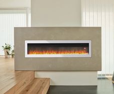 Elegant White Electric Inset Fire (FREE POSTAGE)